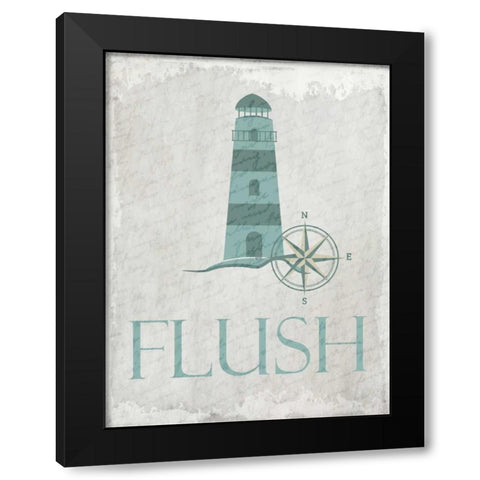 Coastal Flush Black Modern Wood Framed Art Print with Double Matting by Allen, Kimberly