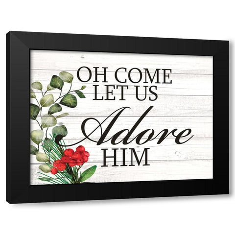 Adore Black Modern Wood Framed Art Print with Double Matting by Allen, Kimberly