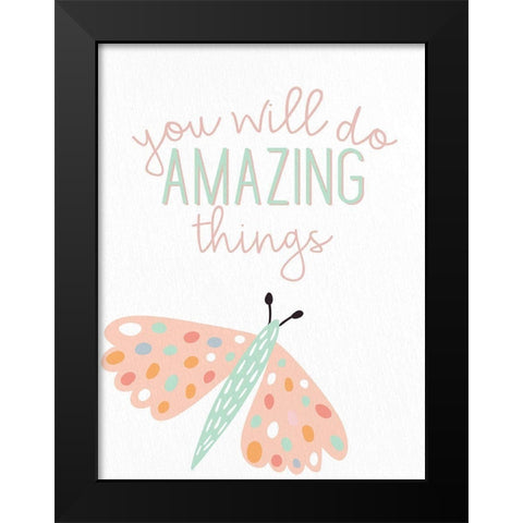 Amazing Things 1 Black Modern Wood Framed Art Print by Allen, Kimberly