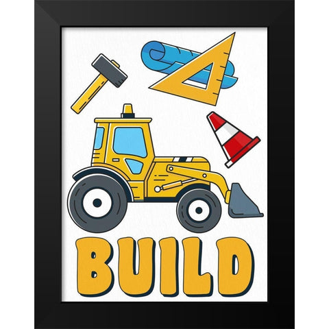 Build 1 Black Modern Wood Framed Art Print by Allen, Kimberly