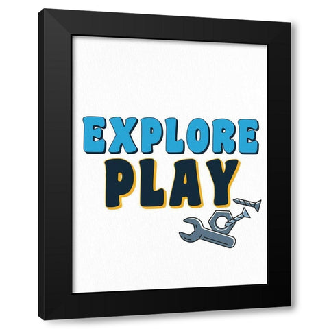 Build 2 Black Modern Wood Framed Art Print by Allen, Kimberly
