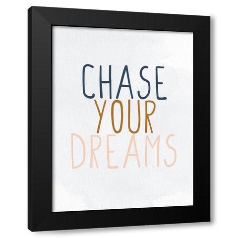 Chase 1 Black Modern Wood Framed Art Print by Allen, Kimberly