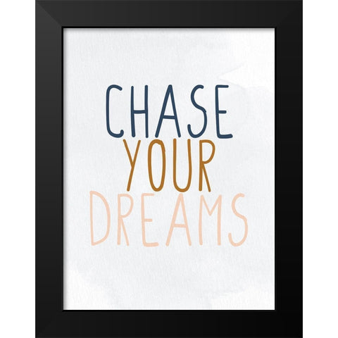 Chase 1 Black Modern Wood Framed Art Print by Allen, Kimberly