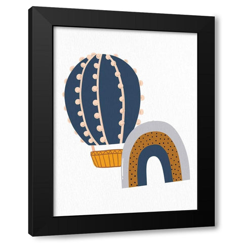 Chase 2 Black Modern Wood Framed Art Print with Double Matting by Allen, Kimberly