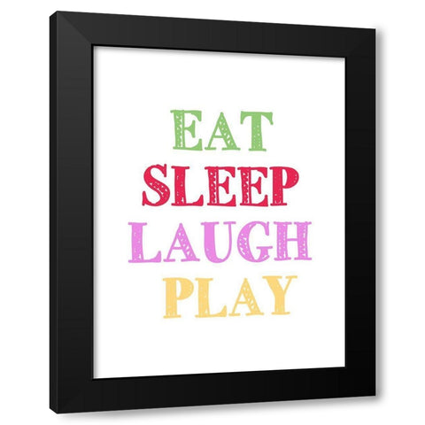 Draw 2 Black Modern Wood Framed Art Print by Allen, Kimberly