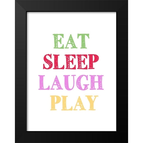 Draw 2 Black Modern Wood Framed Art Print by Allen, Kimberly