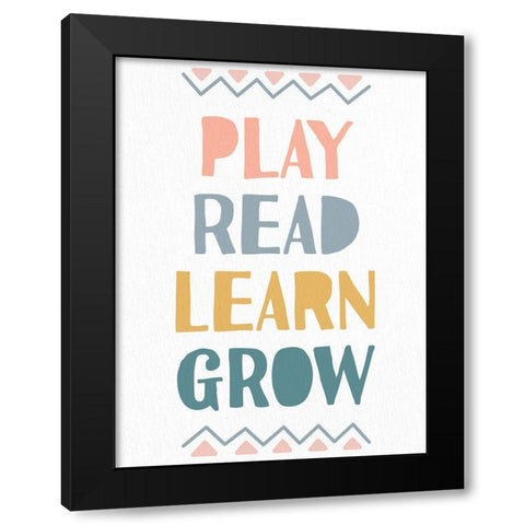 Learn 1 Black Modern Wood Framed Art Print with Double Matting by Allen, Kimberly