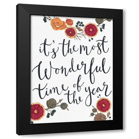Most Wonderful Dried Fruit Black Modern Wood Framed Art Print by Allen, Kimberly