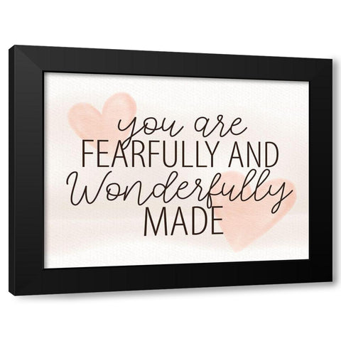 Wonderfully Made Black Modern Wood Framed Art Print with Double Matting by Allen, Kimberly