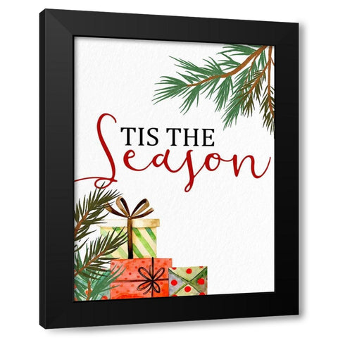 Tis the Season Black Modern Wood Framed Art Print by Allen, Kimberly
