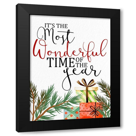 Wonderful Year Black Modern Wood Framed Art Print by Allen, Kimberly