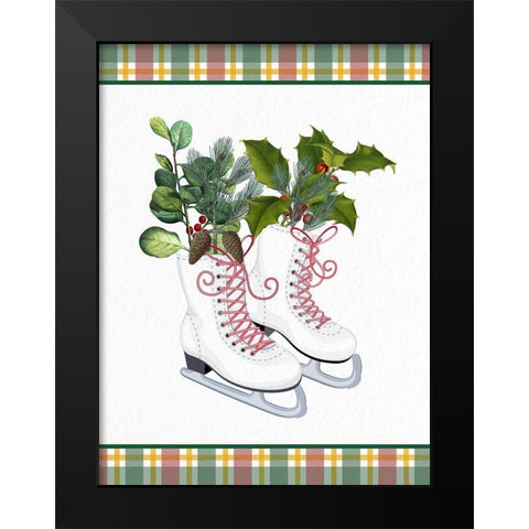 Winter Skate Black Modern Wood Framed Art Print by Allen, Kimberly