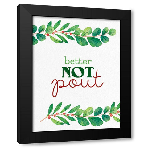 Pout Black Modern Wood Framed Art Print with Double Matting by Allen, Kimberly