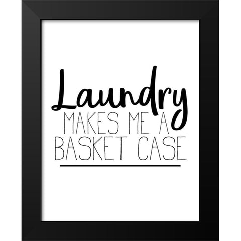 The Laundry 3 Black Modern Wood Framed Art Print by Allen, Kimberly