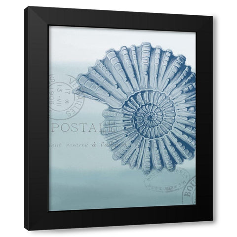 Seaside Card 2 v2 Black Modern Wood Framed Art Print with Double Matting by Allen, Kimberly