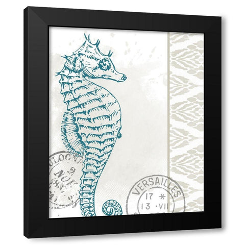 By the Sea 4 Black Modern Wood Framed Art Print by Allen, Kimberly