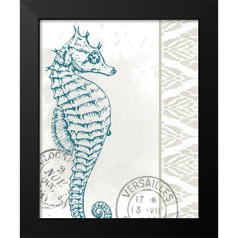 By the Sea 4 Black Modern Wood Framed Art Print by Allen, Kimberly
