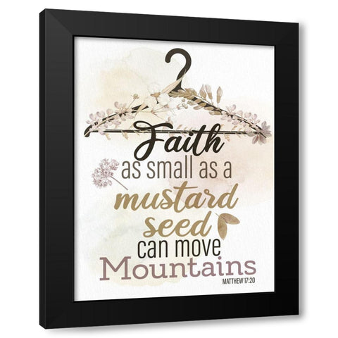 Faith as Small Black Modern Wood Framed Art Print with Double Matting by Allen, Kimberly