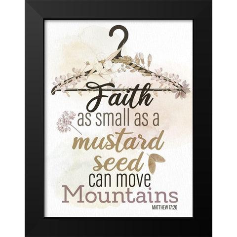 Faith as Small Black Modern Wood Framed Art Print by Allen, Kimberly