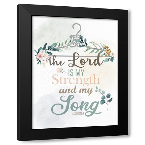 My Song Black Modern Wood Framed Art Print with Double Matting by Allen, Kimberly
