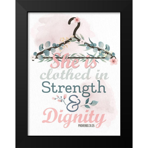 She is Clothed Black Modern Wood Framed Art Print by Allen, Kimberly