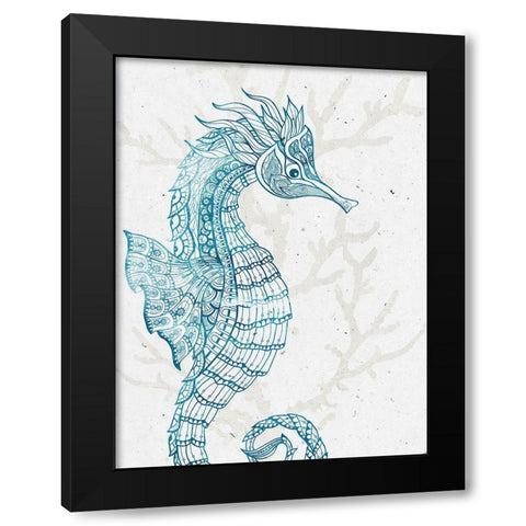 Sea Creature 1 Black Modern Wood Framed Art Print with Double Matting by Allen, Kimberly