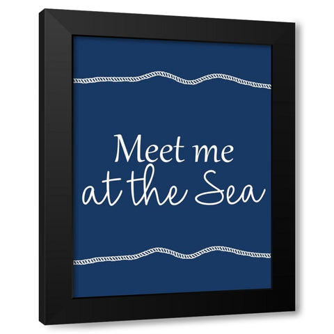 Meet Me Black Modern Wood Framed Art Print with Double Matting by Allen, Kimberly