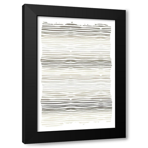 Layered Black Modern Wood Framed Art Print by Allen, Kimberly