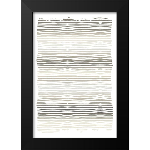Layered Black Modern Wood Framed Art Print by Allen, Kimberly