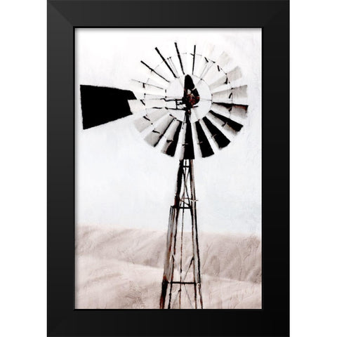 Standing Tall Black Modern Wood Framed Art Print by Allen, Kimberly