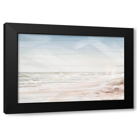 Beach Waves Black Modern Wood Framed Art Print by Allen, Kimberly
