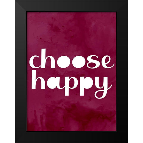 Choose Black Modern Wood Framed Art Print by Allen, Kimberly