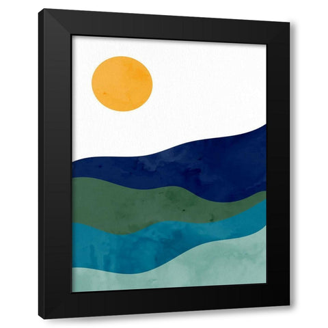 Over the Sun Black Modern Wood Framed Art Print by Allen, Kimberly