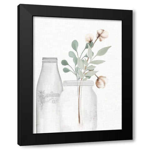 Vintage Glass Black Modern Wood Framed Art Print by Allen, Kimberly