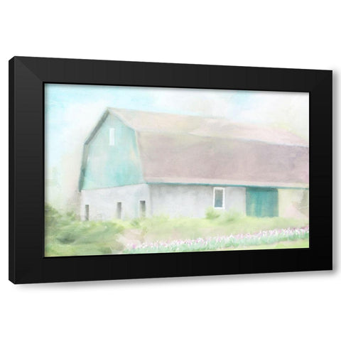 Springtime Barn Black Modern Wood Framed Art Print with Double Matting by Allen, Kimberly