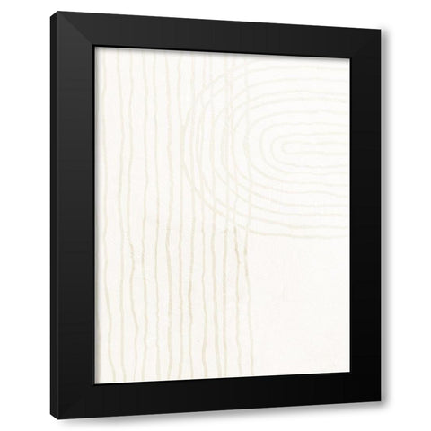 Brushstrokes 1 Black Modern Wood Framed Art Print by Allen, Kimberly
