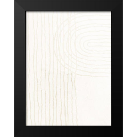 Brushstrokes 1 Black Modern Wood Framed Art Print by Allen, Kimberly