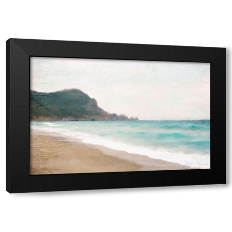 Seaside Black Modern Wood Framed Art Print by Allen, Kimberly