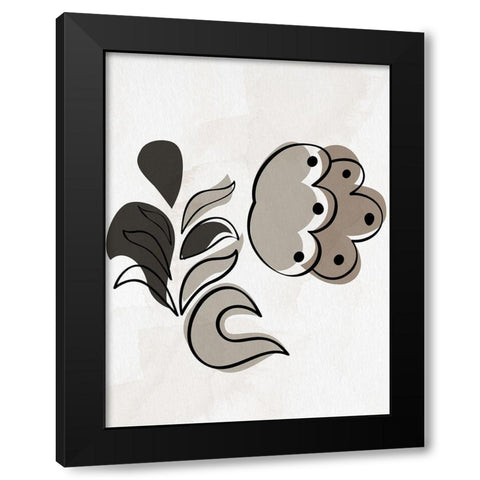 Folk 3 Black Modern Wood Framed Art Print by Allen, Kimberly