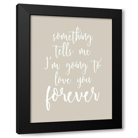 Forever Black Modern Wood Framed Art Print by Allen, Kimberly