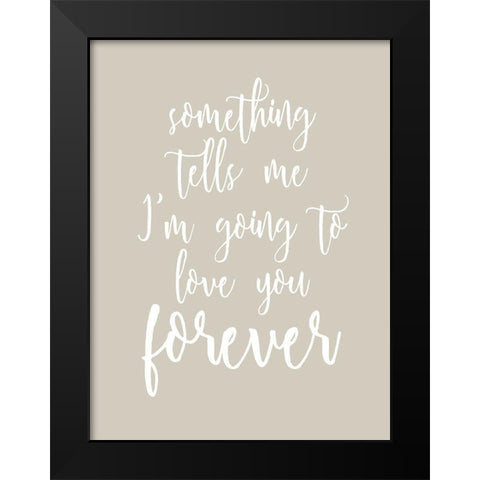 Forever Black Modern Wood Framed Art Print by Allen, Kimberly