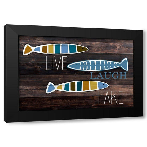Faith Fish 2 Black Modern Wood Framed Art Print with Double Matting by Allen, Kimberly