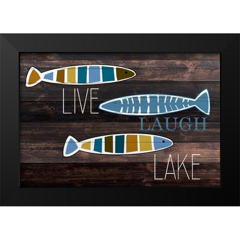 Faith Fish 2 Black Modern Wood Framed Art Print by Allen, Kimberly