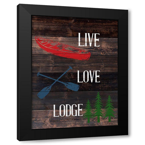 Live Lake 3 Black Modern Wood Framed Art Print with Double Matting by Allen, Kimberly
