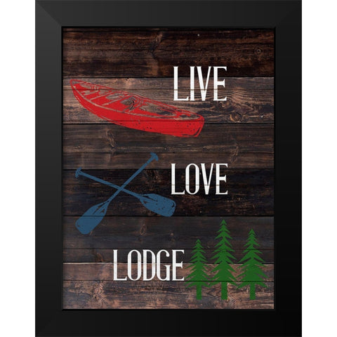 Live Lake 3 Black Modern Wood Framed Art Print by Allen, Kimberly