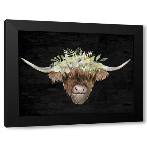 Highland Black Modern Wood Framed Art Print by Allen, Kimberly