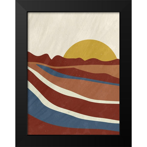 Desert Sun 2 Black Modern Wood Framed Art Print by Allen, Kimberly