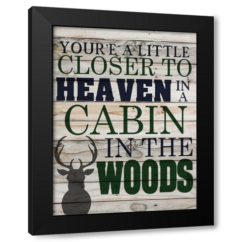Closer to Heaven Black Modern Wood Framed Art Print with Double Matting by Allen, Kimberly