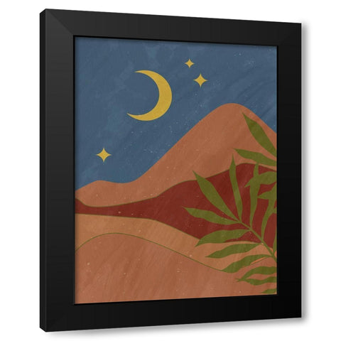 Desert Moon Black Modern Wood Framed Art Print by Allen, Kimberly