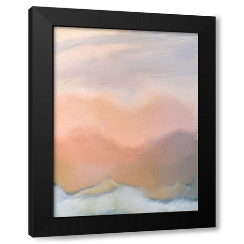 Layers of Sand Black Modern Wood Framed Art Print with Double Matting by Allen, Kimberly